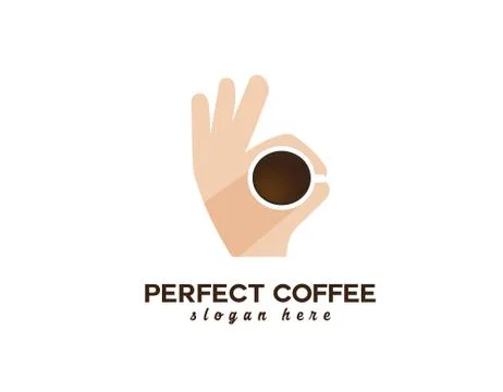 Perfect Coffee logo Stock Illustration