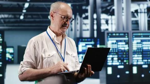 Perfect data center management Stock Photos