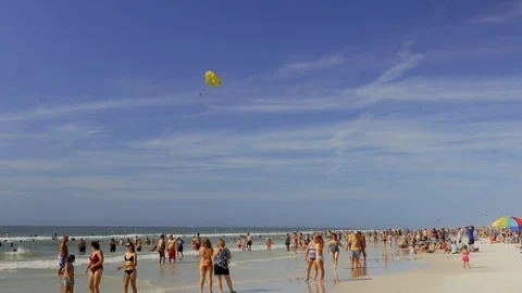 Perfect day at the beach Stock Footage 90007588