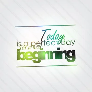 Perfect day for a new beginning 스톡 일러스트