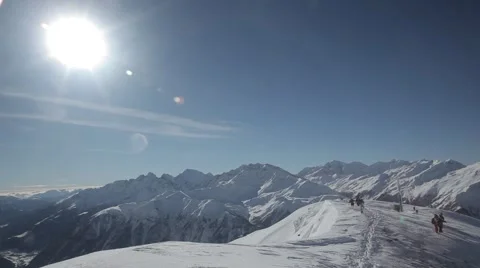 Perfect day in winter mountains Stock Footage 46147740