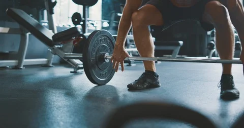 Perfect deadlift form Stock Footage 126783094