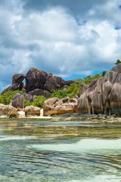 Perfect destination to explore in seychelles Stock Photos
