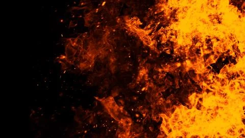 Perfect fire particles embers on background . Smoke fog misty texture overlay Illustrazione stock