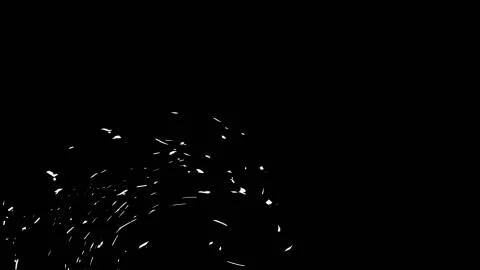 Perfect fire particles embers texture. Abstract flying sparkle overlays on ba Stock Illustration