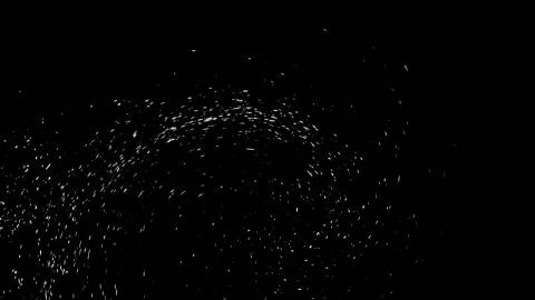 Perfect fire particles embers texture. Abstract flying sparkle overlays on ba Stock Illustration