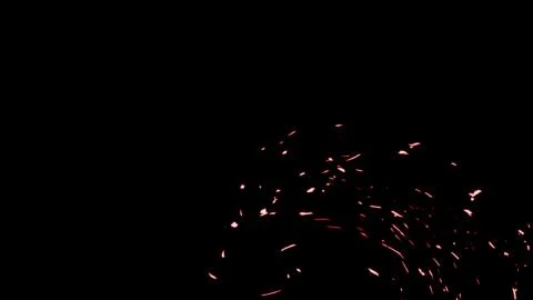 Perfect fire particles embers texture. Abstract flying sparkle overlays on ba Stock Illustration