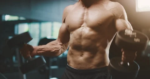 A perfect gym body Stock Footage 126790042