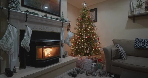 Perfect Home set up for Christmas Stock Footage 124603203