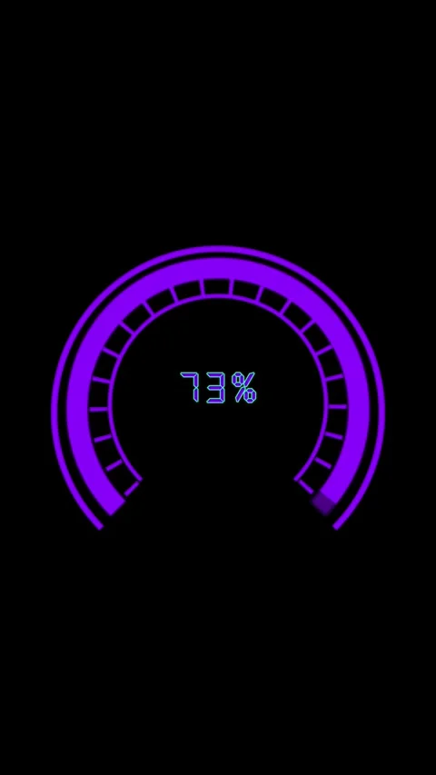 Perfect for hud sci fi interface animated purple loading meter vertical vid.. Stock Footage 344285522