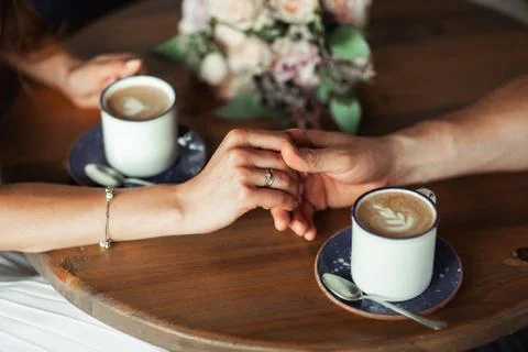 Perfect image with copy space for chic boho wedding magazines and websites Stock Photos