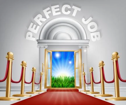 Perfect Job concept Illustrazione stock