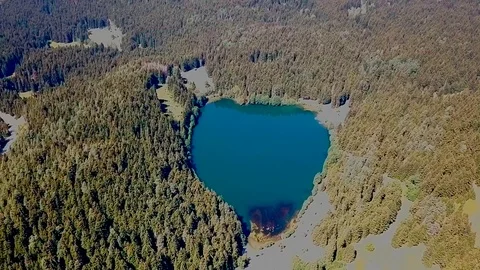 Perfect lake karagol at turkey  Stock Footage 107410044