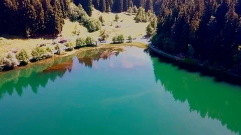 Perfect lake karagol at turkey  Stock Footage 107410092