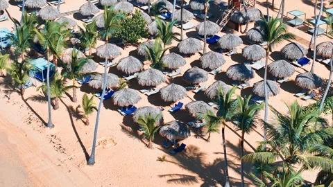Perfect landscape background for summer vacation in Dominican Republic. Stock Footage 294584941