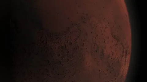 Perfect Mars Rotating Loop Stock Footage 137394997