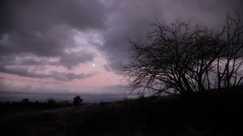 Perfect nightfall Stock Footage 128818660