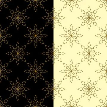 Perfect outline star seamless pattern. Luxury elegant festive surface design Illustrazione stock