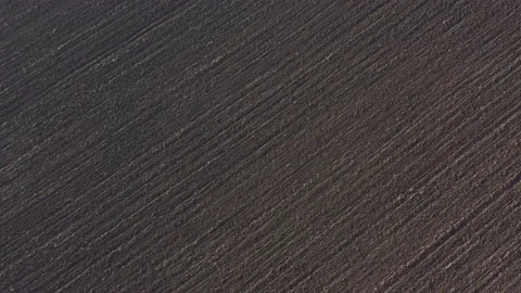 Perfect parallel furrow lines in Earth 4K video Stock Footage 146472875