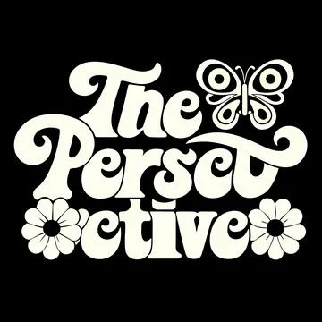 The perfect perspective vector design featuring a butterfly and flowers in a Stock Illustration