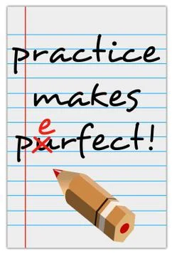 Perfect practice Stock Illustration