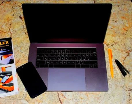 Perfect programmer's workstation Stock Photos