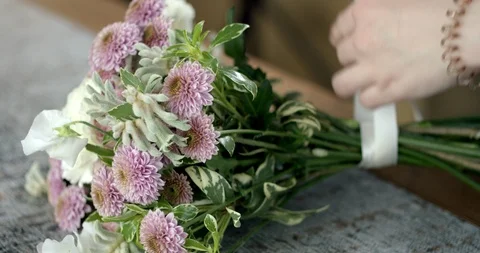 Perfect Ranunculus Bouquet Stock Footage 89519898