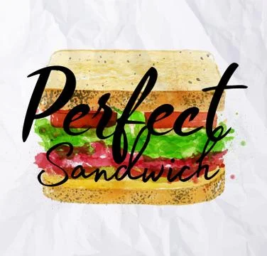 Perfect sandwich Stock-Illustration