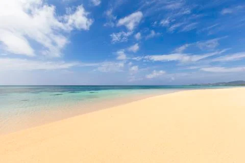 Perfect sandy beach Stock Photos