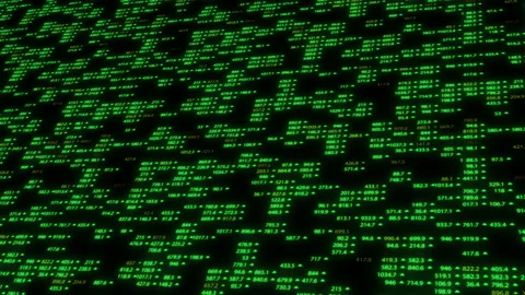 Perfect seamless loop of stock exchange screen Stock-Footage 85836093