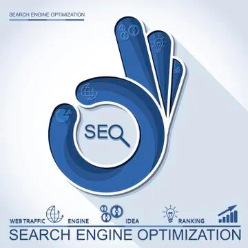 Perfect search engine optimization Stock Illustration
