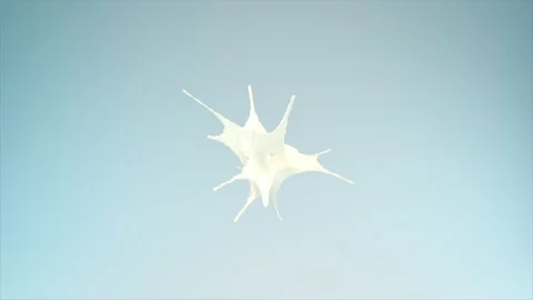 Perfect shape milk splashing Stock Footage 165191007