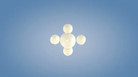Perfect shape milk splashing isolated on blue background. Stock Footage 117233018