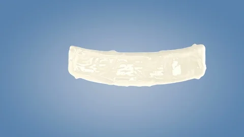 Perfect shape milk splashing isolated on blue background. Video stock 117237126