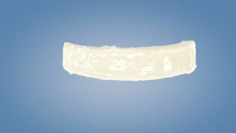 Perfect shape milk splashing isolated on blue background. Video stock 117238135