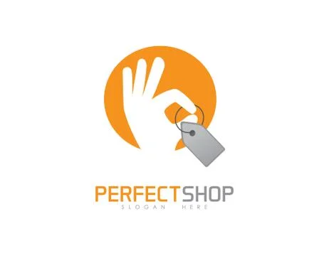 Perfect shop logo Stock Illustration