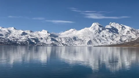 Perfect Snow Mountain Reflection on Turquoise Lake 動画素材 333878008