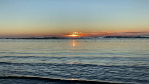 Perfect Sun Reflection on Waves Stock Footage 112910258