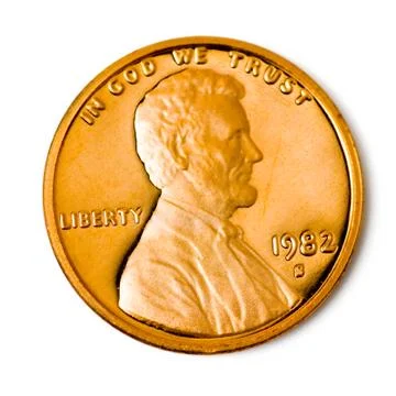 Perfect uncirculated coin Stock Photos