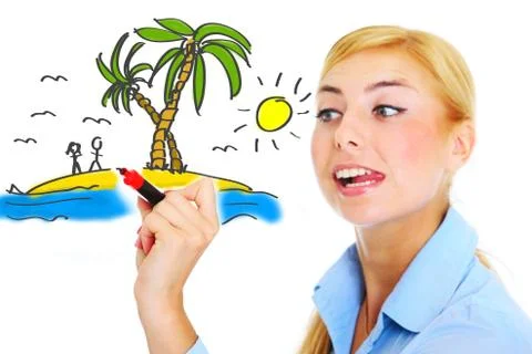 Perfect vacations! Stock Illustration