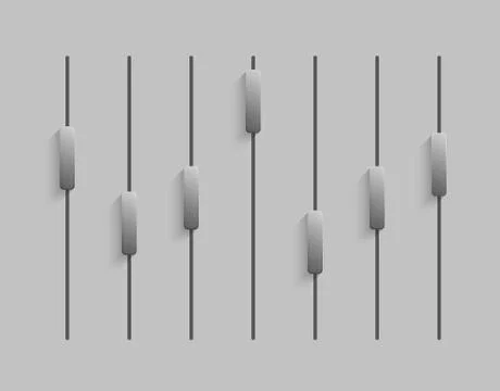 Perfect vector Sliders Stock Illustration