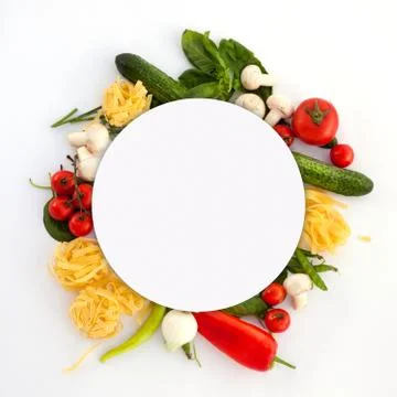Perfect Vegetables on the White Background Stock Photos