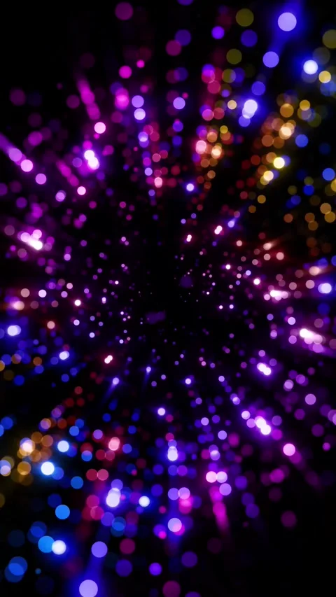 Perfect vertical format disco animation with flying balls or small circles Video stock 281656281