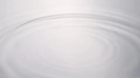 Perfect Water Drop Impact Creating Ripples in Slow Motion Stock Footage 319519538