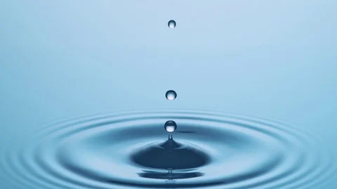 Perfect Water Drop in Slow Motion Stock Footage 83825512