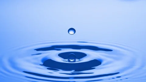 Perfect Water Drop In Slow Motion Stock Footage 84183112
