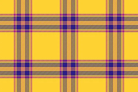 Perfection fabric pattern check, dining background texture vector. Mustard .. Stock Illustration