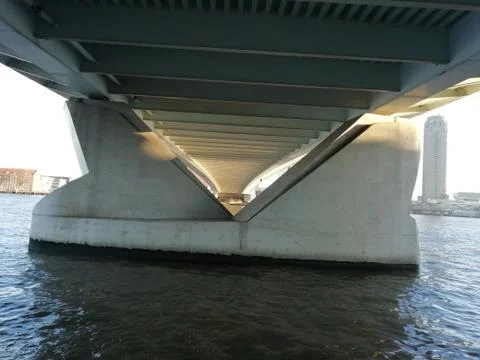 Perfection of under bridge Stock Photos