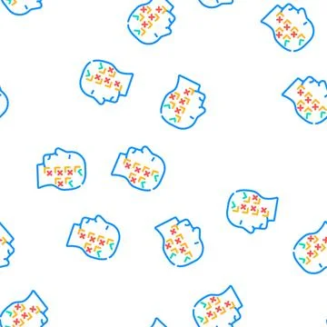 Perfectionism neurosis vector seamless pattern Illustrazione stock