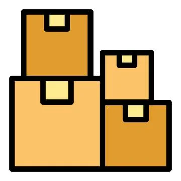 Perfectionism parcel icon vector flat 库存插图